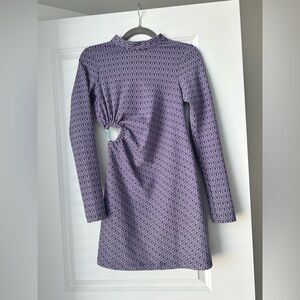 Zara lilac backless dress